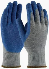 BLUE/GREY WOOLEN GLOVES